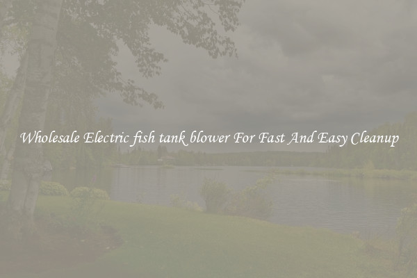 Wholesale Electric fish tank blower For Fast And Easy Cleanup