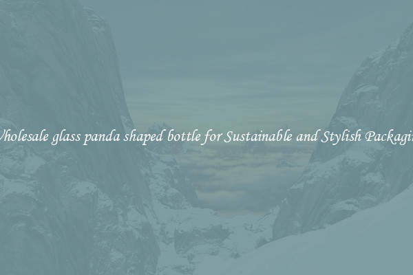 Wholesale glass panda shaped bottle for Sustainable and Stylish Packaging