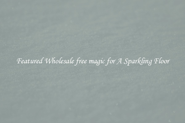 Featured Wholesale free magic for A Sparkling Floor
