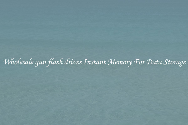Wholesale gun flash drives Instant Memory For Data Storage