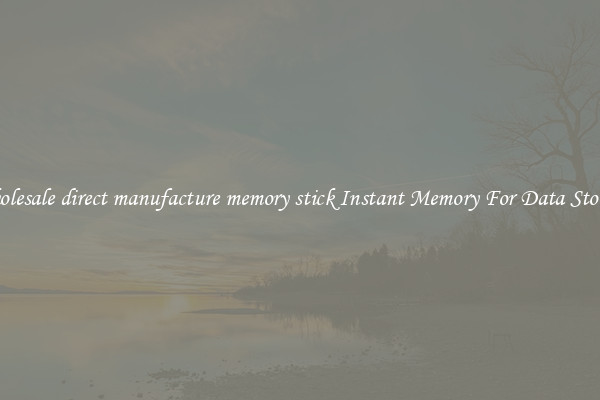 Wholesale direct manufacture memory stick Instant Memory For Data Storage
