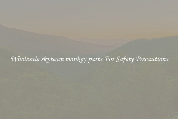 Wholesale skyteam monkey parts For Safety Precautions