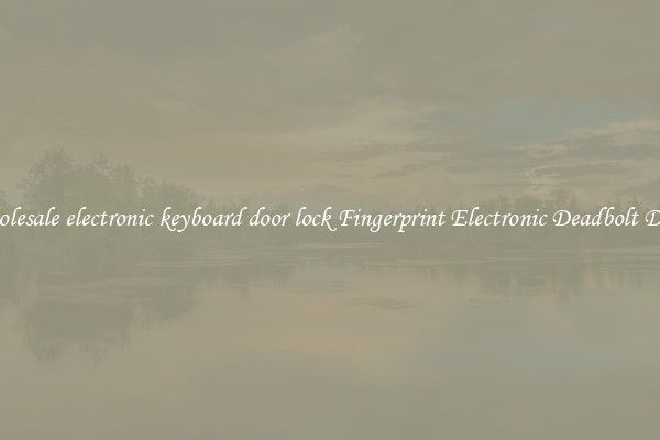 Wholesale electronic keyboard door lock Fingerprint Electronic Deadbolt Door 