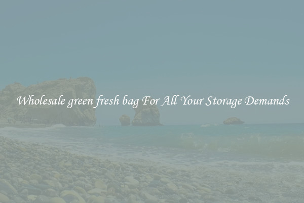 Wholesale green fresh bag For All Your Storage Demands