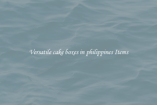 Versatile cake boxes in philippines Items